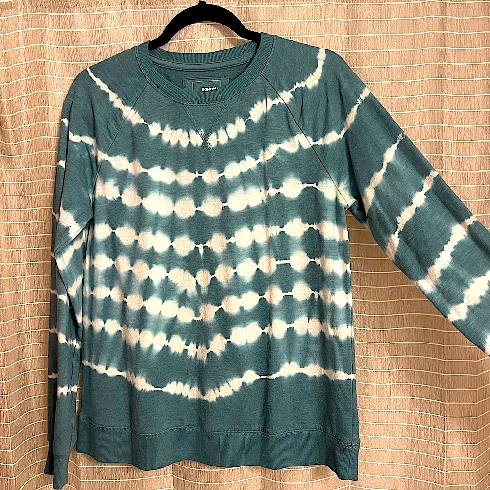 Sonoma Tie-Dye Crew Neck Long Sleeve Top